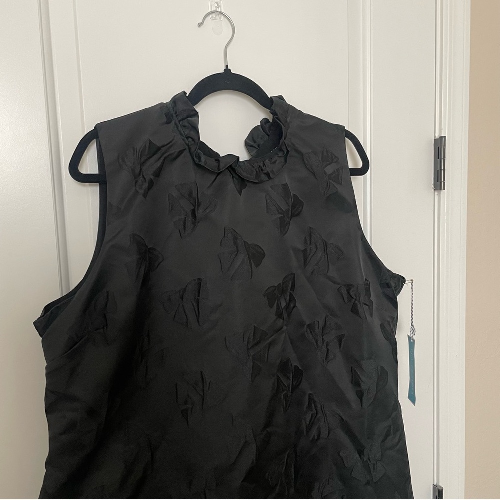 NEW Draper James Black Bow Jacquard Dress - Picture 7 of 16